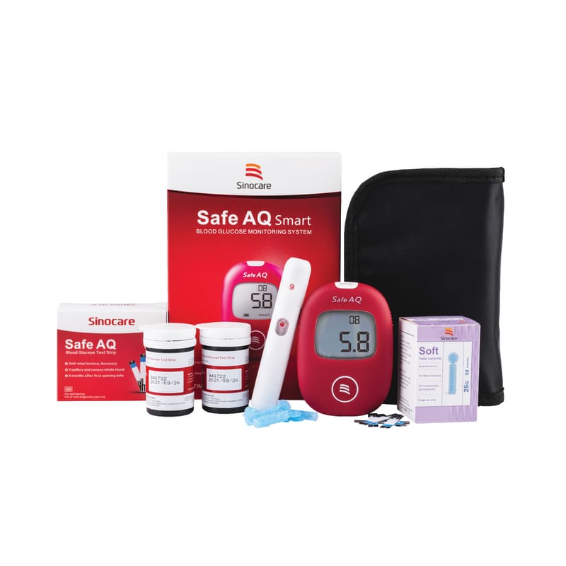 เครื่องวัดน้ำตาลในเลือด Safe Aq Smart เซตสุดคุ้ม - Sabaideecare